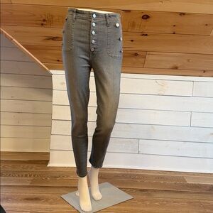 7 For All Mankind Women's Gray Skinny Jeans